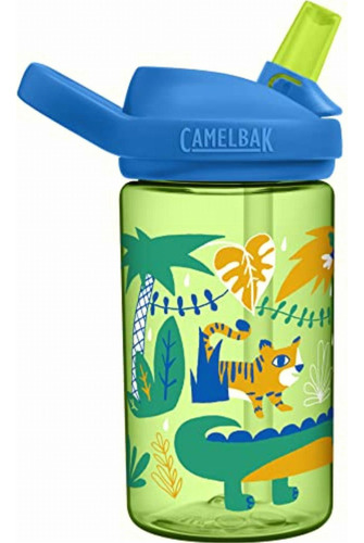 Camelbak Eddy+ Botella De Agua Para Niños De 14 Onzas Con Color Animales De La Jungla