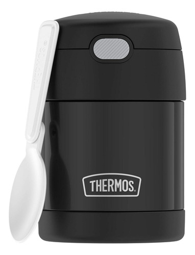 Thermos Funtainer Tarro De Comida Niño 300ml Incluye Cuchara Color Black