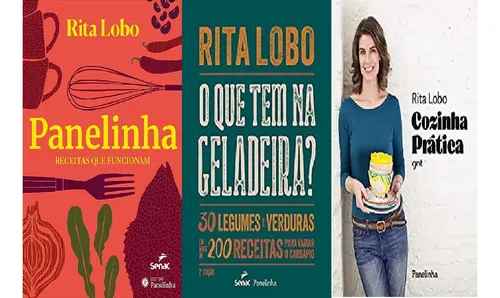 Kit 3 Livros Rita Lobo Panelinha Geladeira Cozinha Pratica | Frete grátis