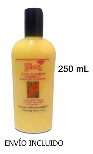 Crema Corporal Humectante Y Suavizante Argi Galatea 250 Ml