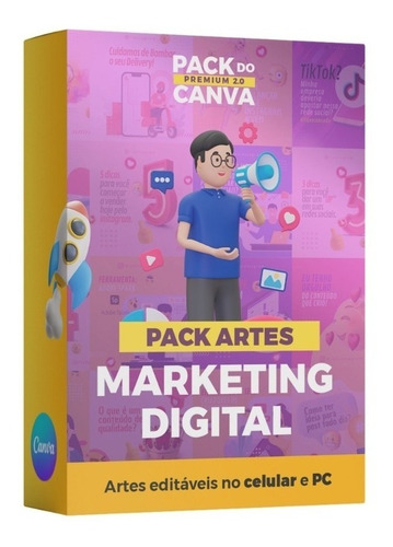 Pack Canva Editável Marketing Digital Online