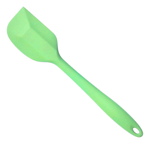 Espátula Pão Duro Silicone Colorida Reforçada 28 Cm Colher Cor Verde