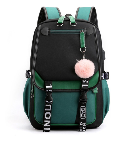 Mochila Kawaii Estilo Coreano De Juvenil Moda Con Puerto Usb