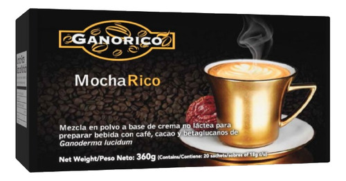 Gano Café Moca Sin Azúcar Ganod - Unidad a $5490
