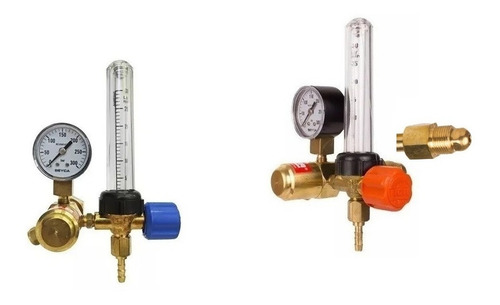 Valvula Regulador Para Gas Argon O Atal Con Caudalimetro Marca Liga Industria Argentina + Envio Gratis