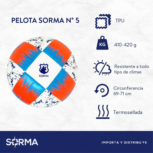 Imagen 6 de 10 de Pelota Futbol N5 Termosellada Apto Profesional