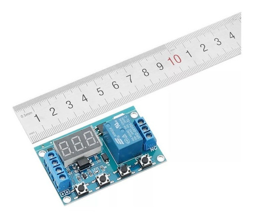 4 Pzas Modulo Relevador Programable 0.1 Seg A 999 Min
