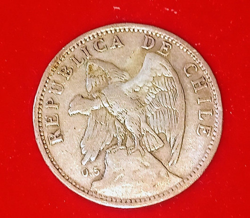 Moneda De Chile 1 Peso 1922  Plata  Vf