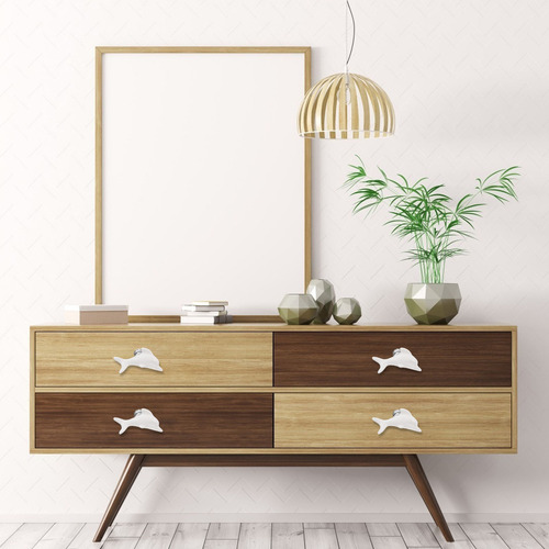Pomos De Puerta Con Forma De Delfín, 2 Unidades, Duraderos,