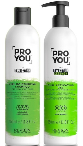 Shampoo + Gel Scrunch Para Rizos Revlon Pro You The Twister