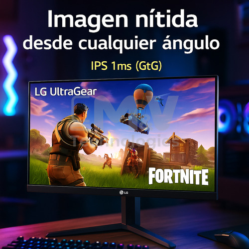 Monitor Gamer LG Ultragear 24'' Fhd 180hz 1ms Ips Pivoteable