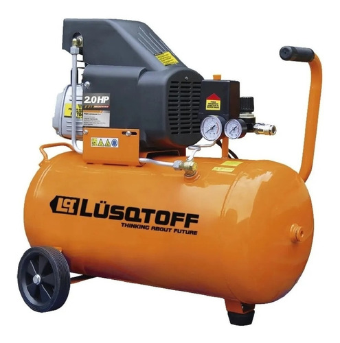 Compresor de aire eléctrico portátil Lüsqtoff LC-2025BK 25L 2hp 220V 50Hz naranja