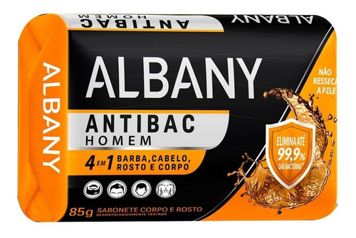 Sabonete Albany 4 Em 1 Antibac Masculino Kit C/18