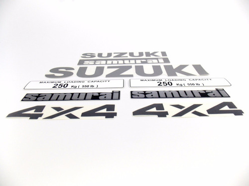 Kit Adesivo Suzuki Samurai 4x4 Branco Smraib2 Fgc