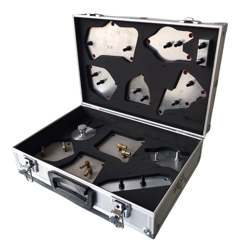 Kit Maleta Pro Com 12 Adaptadores Para Trocador De Calor
