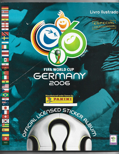 Album Figurinha Copa Do Mundo 2006 Futebol Original Complet 