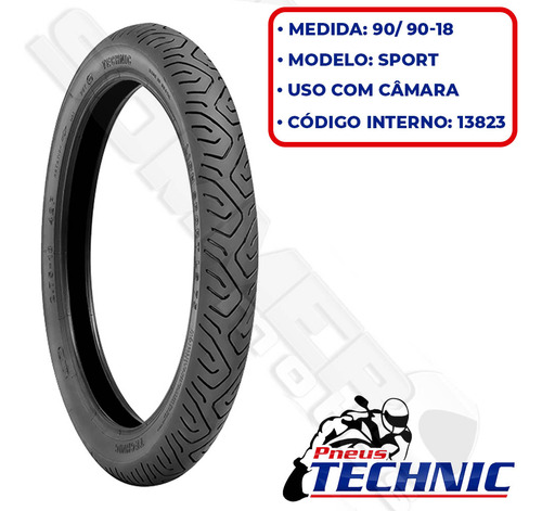 Par Pneu Ybr 125/ Factor 125/ Yes 275-18 + 90-90-18 Technic