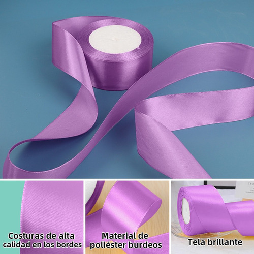 -de 5 Rolos De Fita De Cores De Decoração De Cetim 4 Cm 114-