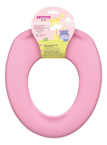 Troninho Adaptador Assento Redutor Plastico Baby Rosa