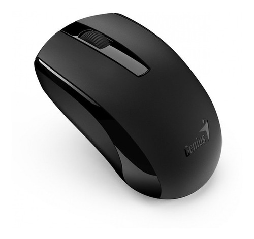 Mouse Recargable Inalámbrico Negro Genius Eco-8100