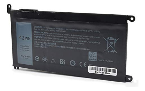 Batería De Portátil Wdx0r De 42 Wh Para Dell Inspiron 13 536