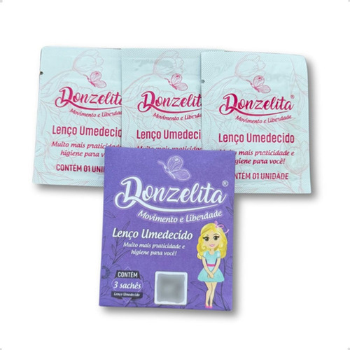 Lenço Umedecido Donzelita Aromatizado 10 Sachês