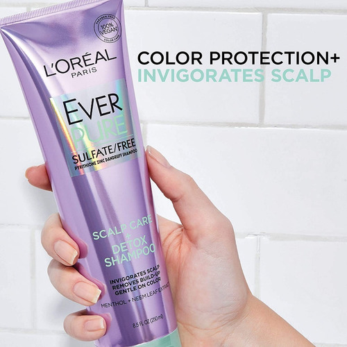 Champú Sin Sulfato L'oreal Paris Everpure Scalp Care Detox.