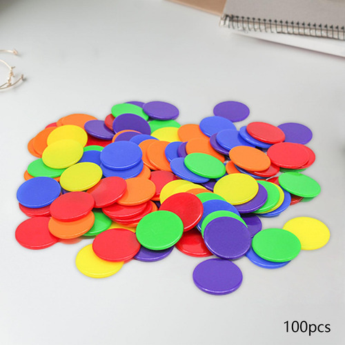 6 X 100pcs Math Counters For Kids Assorted Color For