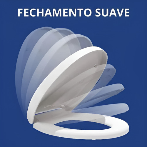 Assento Macio Fechamento Lento Mola Oval Tov Astra Não Bate