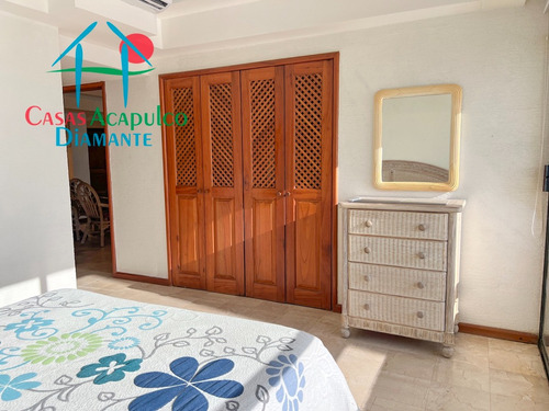 Cad Torre Uno 213. ¡frente Al Mar! Departamento En Playa Diamante Con Acceso Directo A La Playa