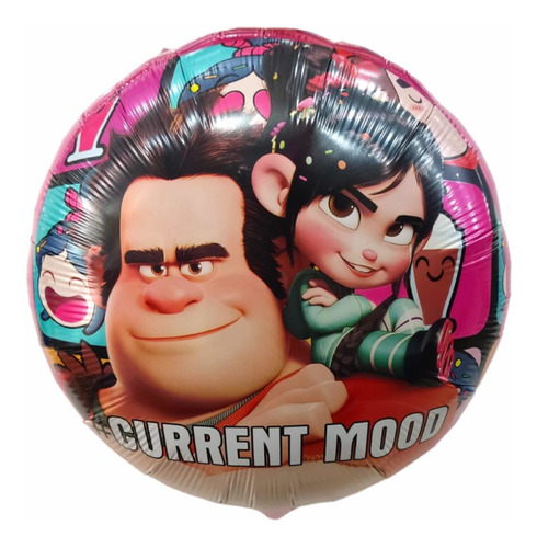 Pack De 50 Globos Redondos Metalizados Vanellope