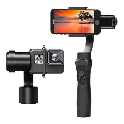 Estabilizador Gimbal Para Gopro Celular Soporte Camara 3 Eje Color Negro