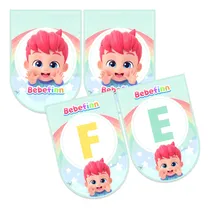 Comprar Kit Imprimible Banderín Feliz Cumple Bebefinn