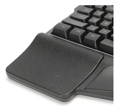 Teclado Led Semi Mecanico Gamer Uma Mão Pc Celular Jogos Cor de teclado Preto Idioma Português Brasil