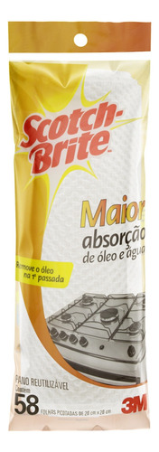 Pano Reutilizável em Rolo Scotch-Brite 58 Unidades