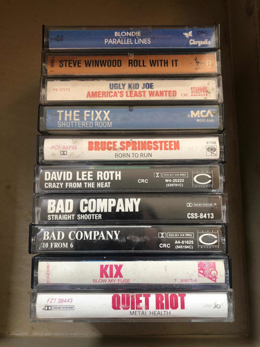 Rock 80s Cassettes Originales Genuinos Con Caja+cuadernillo