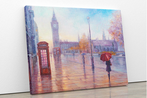 Cuadro En Lienzo Tayrona Store Pintura London 001 50x40cm