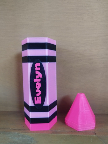 Portalapices En Forma De Crayola Personalizada