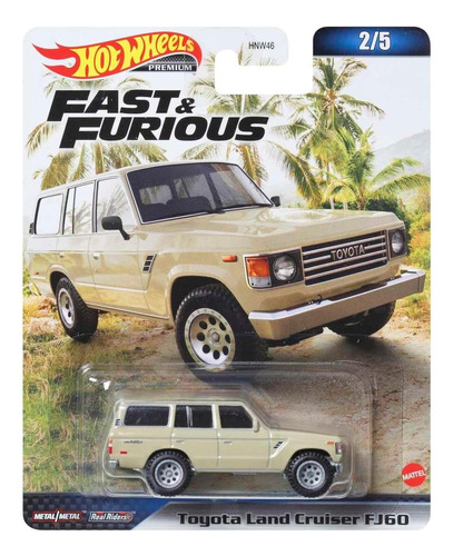 Hot Wheels Toyota Land Cruiser Mide 7,5 Cm R/goma E:1/64