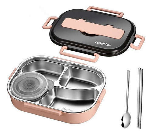 Thermal Insulation 304 Stainless Steel Lunch Box With Baci