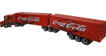 Comprar Big Caminhão Brinquedo Scania Bitrem Baus Madeira Cocacola