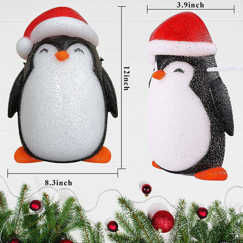 Imagen 3 de 7 de Todimart 2 Piezas Cubiertas De Luz De Porche De Navidad Al A