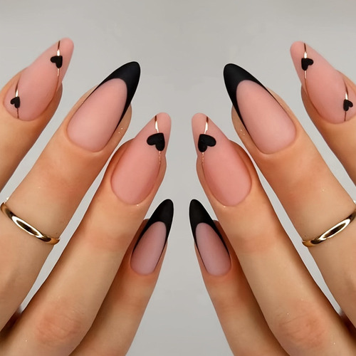 Uñas 2025,láminas De Manicura De Almendras Hechas A Mano