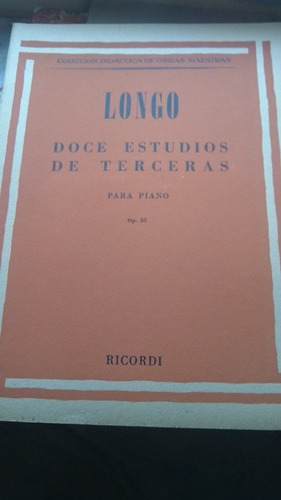 Longo - Doce Estudios De Terceras Para Piano (e)