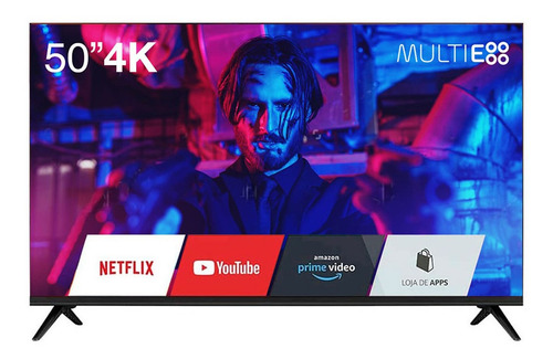 Imagem 1 de 5 de Tela 50 Multi Experience Smart 4k Com Wi-fi Integrado Tl052