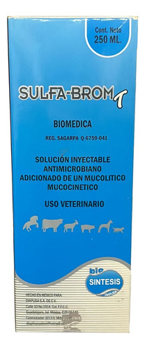 Sulfa Brom T Antimicrobiano Mucolitico 250ml