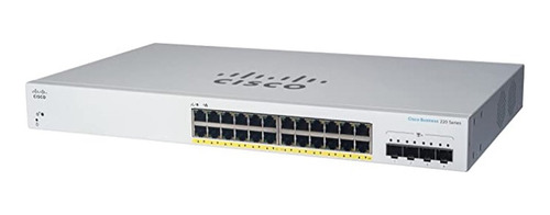 Switch Cisco Cbs220-24p-4g 24 Puertos Gigabit + 4 X 1g Sfp