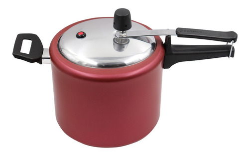 Panela Pressão 4,5l Antiaderente F. Interno Cereja - Panelux