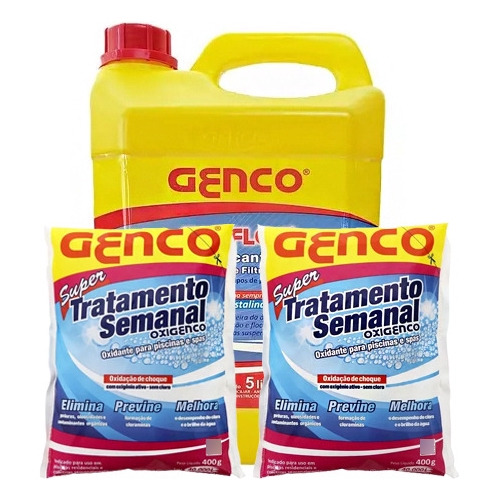 Kit Genco 2 Super Tratamento Semanal 400g + Clarificante 5l 