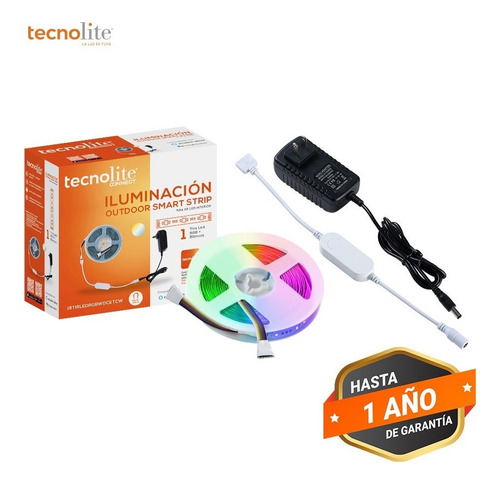 Tira Led Rgb Premium Wifi Tecnolite Sensor Audio Contra Agua